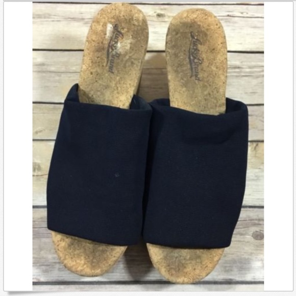 Lucky Brand Slip On Cork Platform Wedge Heel 9.5 M - Picture 2 of 7